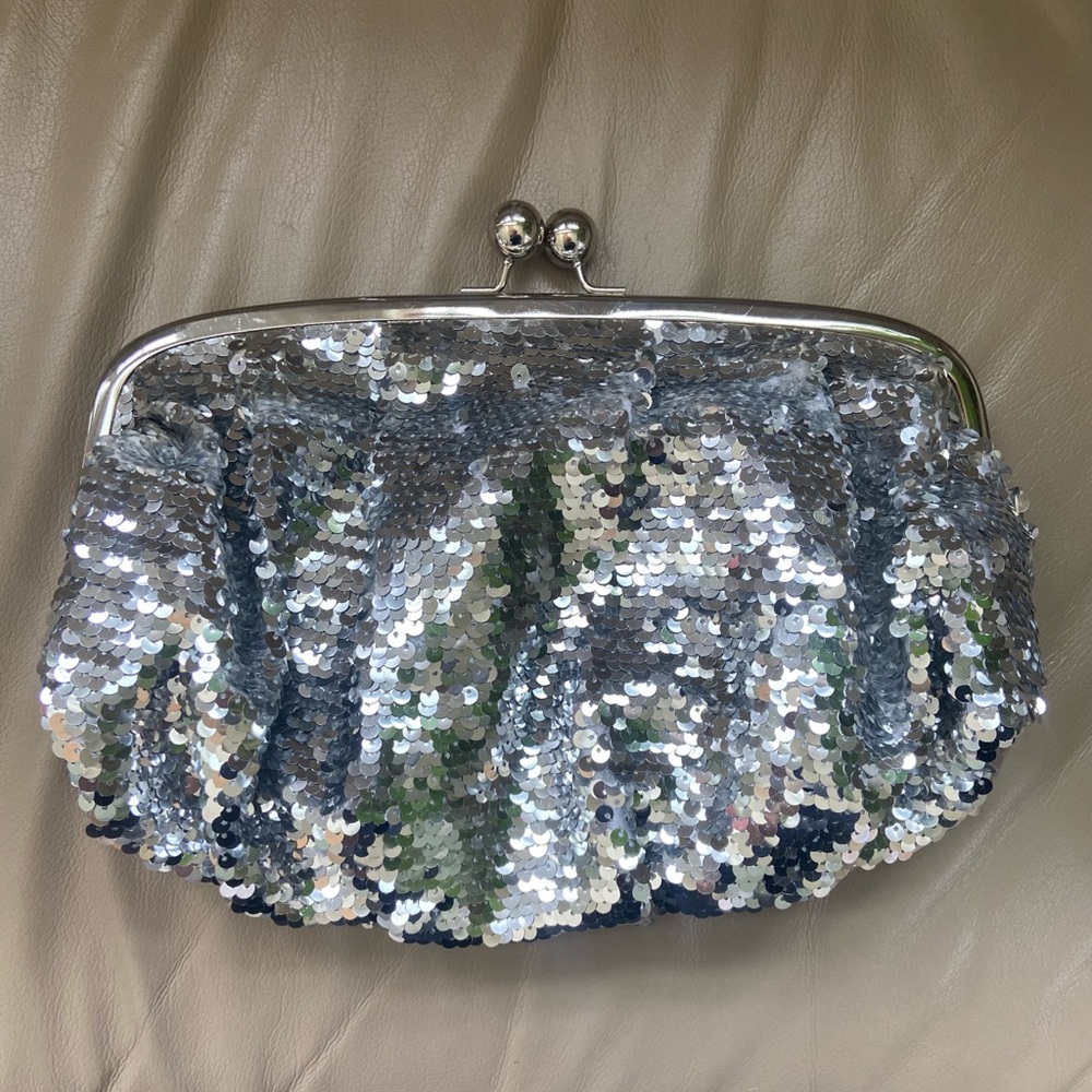 Limited Edition Sequence Clutch/Silver/Large - image 1